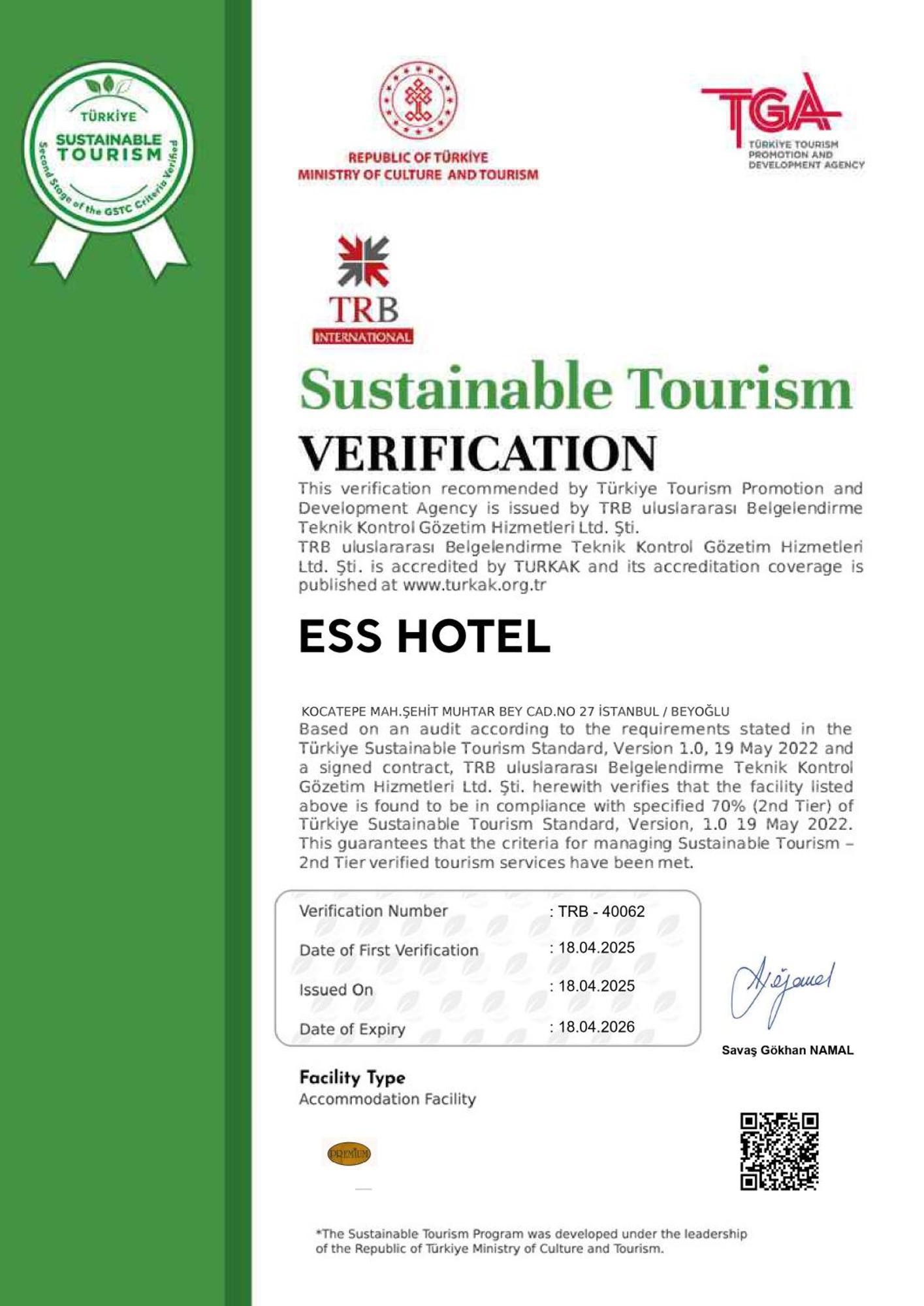 Ess Hotel Istanbul Exteriör bild